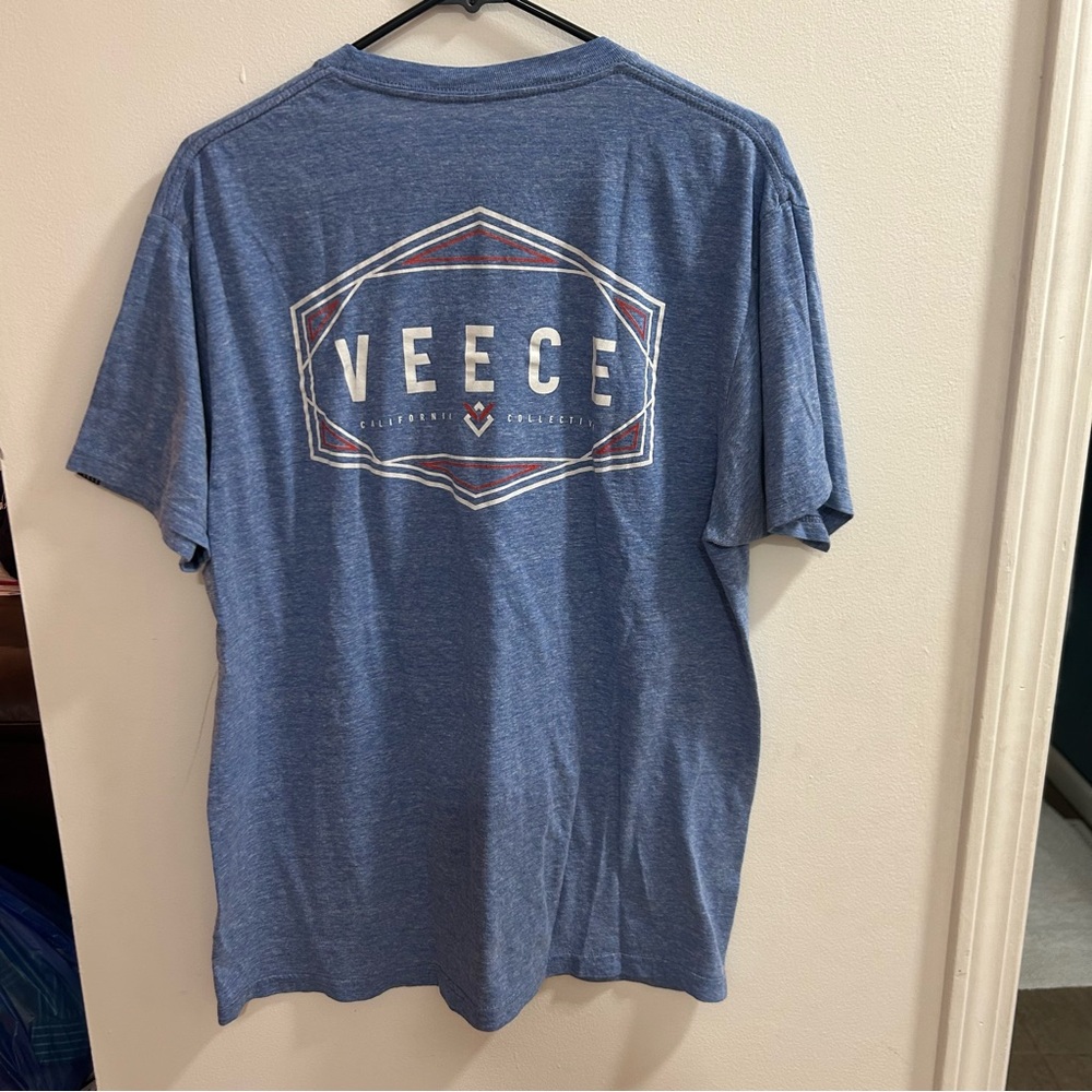 VEECE California Collection T Shirt Blue Heathered‎ Graphic Tee Men's - Picture 2 of 3